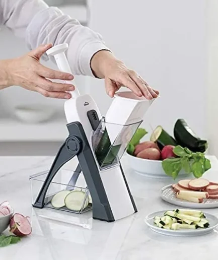 5 in 1 Mandoline Vegetable Slicer Food Chopper, Vegetable Cutter, Quick Fruit Dicer (Random color)