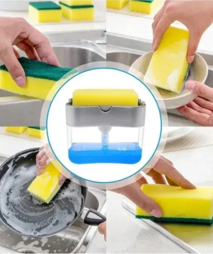Soap Pump with Sponge Hand Push Water Resistant Portable Dispenser