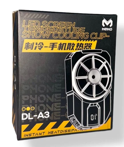 MEMO DL-A3 Cooling fan for mobile phone. MEMO cooling fan for gaming