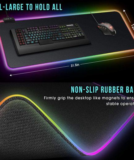 RGB Gaming Mouse Pad With RGB Lights