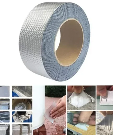 Super Sticky Aluminum Foil Butyl Rubber Tape Self Adhesive Waterproof for Roof Pipe Repair Tape  (2.5 inch)