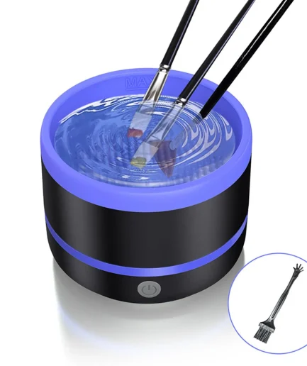 Makeup & Paint Brush Cleaner Machine - Electric  (Random color)