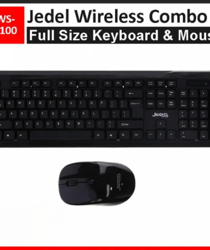 Jedel Wireless Keyboard Mouse Combo WS-1100 | 2.4GHz Wireless Keybaoard and Wireless Mouse