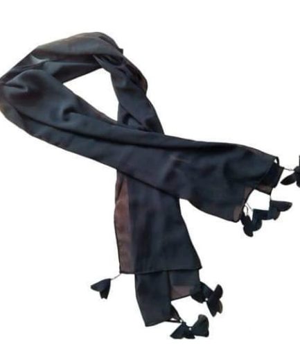 black Chiffon scarf hijab for girls