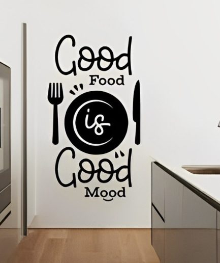 Good Food Is Good Mood kitchen 3D Wall Sticker Art
