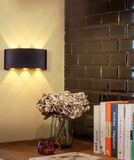 6 Way 6 Side Outdoor Waterproof Wall Light, Fancy LED light for wall, Aluminium IP65 Waterproof Outdoor Wall Lamps - 6 Watts