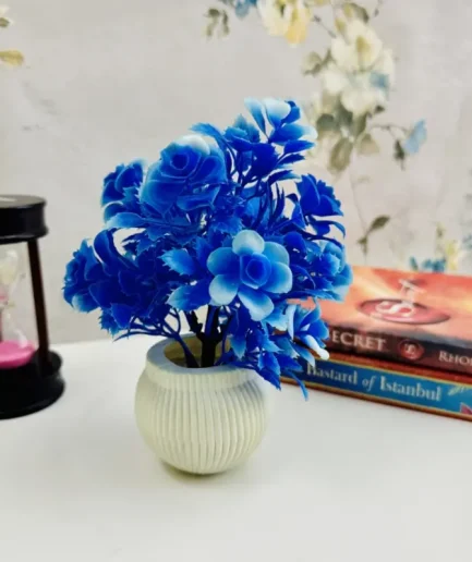 Pack of 4 Mini Planters | Artificial Decoration mini Plants
