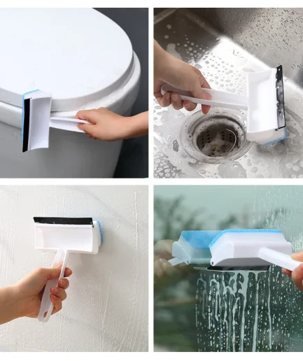 Foam Wiper for window| Glass Cleaning Brush / Squeegee Rubber Window Wiper Cleaner(random color )