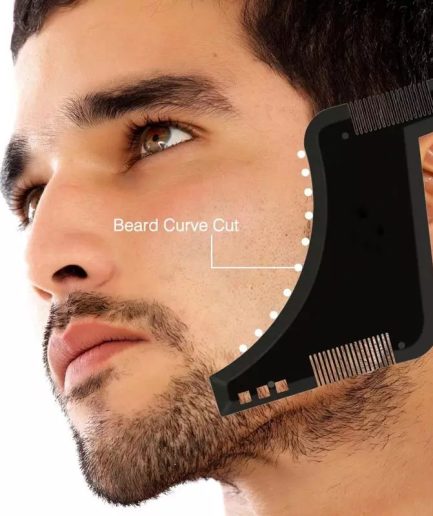 Men Double Sided Beard Shaping Comb | Beard L Shaped Trimmed Comb for Beard Styling