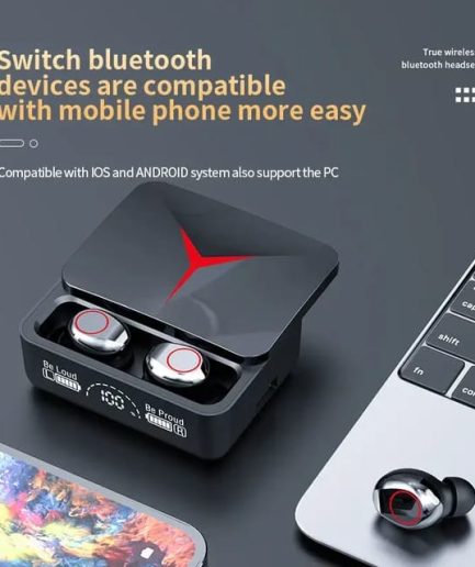 M90 pro enc  Bluetooth Headphones Touch Control Earphones LED Display Headset High Quality Wireless Earbuds