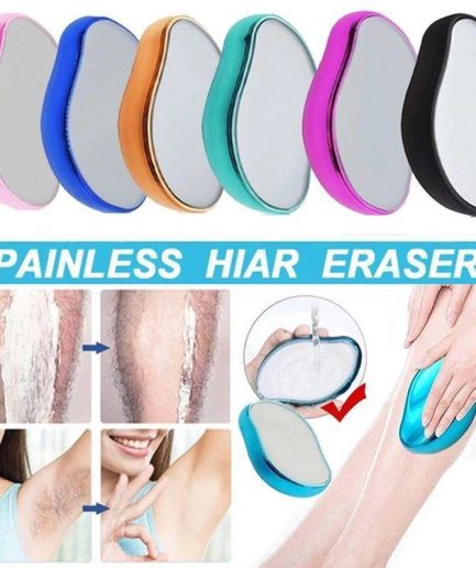 Bleame Crystal Hair Eraser – Painless Exfoliation Hair Removal Tool For Arms Legs Back   China (random Color)