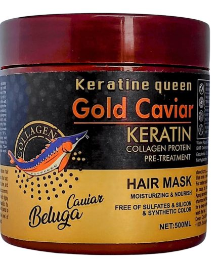 Gold Caviar Hair Keratin Mask for Thick, Strong and healthy hair