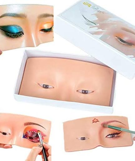 EYE DUMMY MAKEUP PRACTICE BOARD - The Perfect Aid to Practicing Makeup, Makeup Practice Face Board Face Eyes Makeup Mannequin Eyes Eyelash Makeup Pad