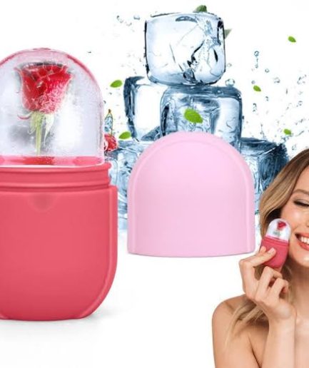 Silicone Ice roller For Face Care & Glow (Random color)