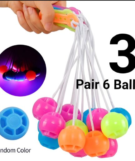 3 packet tak tak clacker ball | china ball | pack of 3 pair ( 6 balls ) for kids and adults (Random Color)