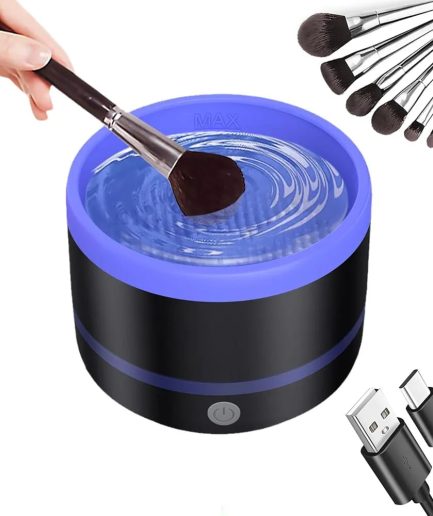 Makeup & Paint Brush Cleaner Machine - Electric  (Random color)