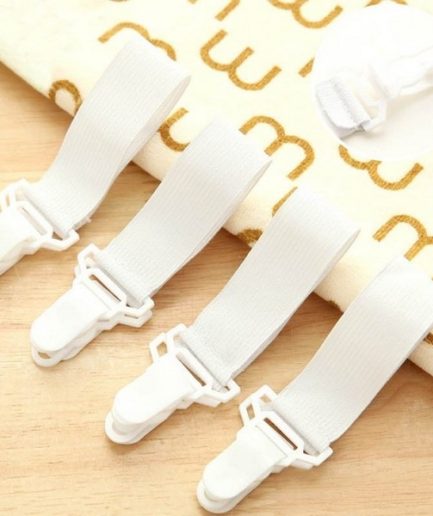 4pcs Bed sheet Holder Bed Sheet Fixing Band Retaining Clip Skid Resistance Elastic Cord