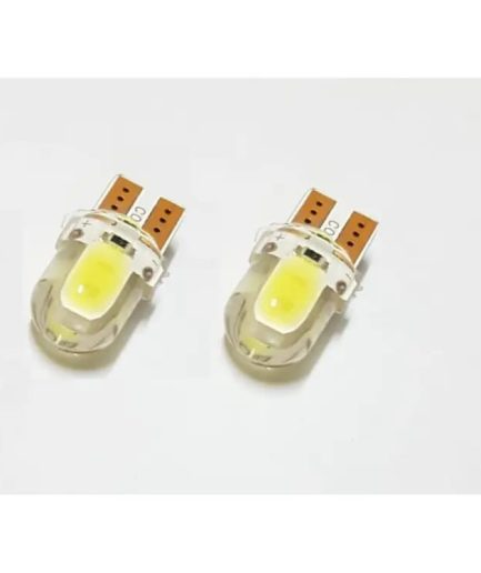 Pack of 2  T10 COB LED Bulbs Silicone Parking LED. 12v DC. Color White