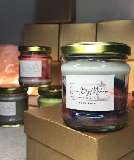 Dusky Rose | The Scent of Love at Dusk – Handmade Luxurious Floral & Musky Soy Wax Candle - 100 gram