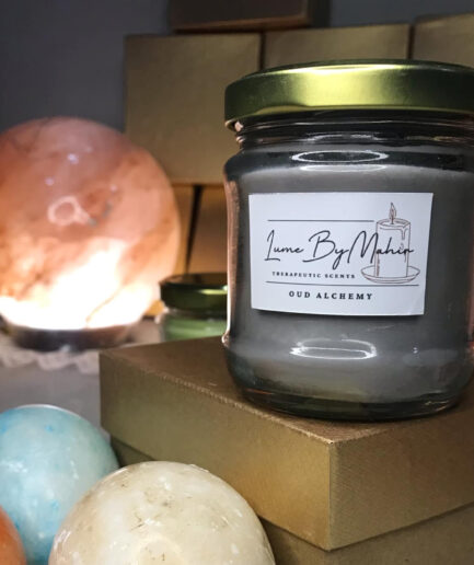 Oud Alchemy Candle | Every Flicker Tells a Tale – Handmade Amber & Musk Soy Wax Candle - 100gram