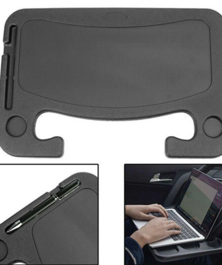 Portable Car Steering Wheel Tray -Multi functional Wheel Desk for Laptop Notebook and Food Steering Wheel Tray