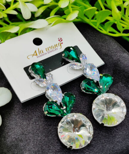 Imported Elegant Crystal Garden Drop Earrings | Artificial Jewellery For Girls & Women | Girls & Women Fashion