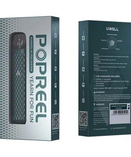 Uwell Popreel N1 Pod System Kit 520mAh 2ml + Strawberry Flavour | Best Quality Pod/Vape/E-Cigarette ( Random Color )( Without Display )