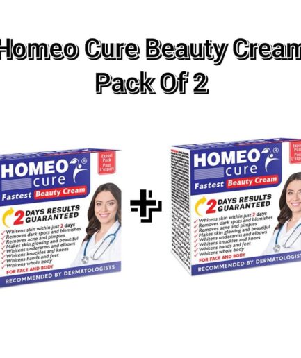 Pack of 2 Homeo Cure Whitening Beauty Cream Highly Concentrated Skincare Cream 30g