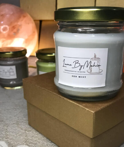 Zen Mist Candle - Soul Soothing Aroma – Handmade Milky & Fresh Soy Wax Candle - 100 gram
