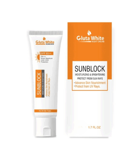 Gluta White Sunblock – Whitening & UV Protection Sunscreen For All Skin Types