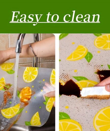 Waterproof Kitchen Mat Shelf Liner 45×150 – Easy To Clean, Oil Proof, Anti Slip Multipurpose Drawer And Shelf Cover (Random Color)