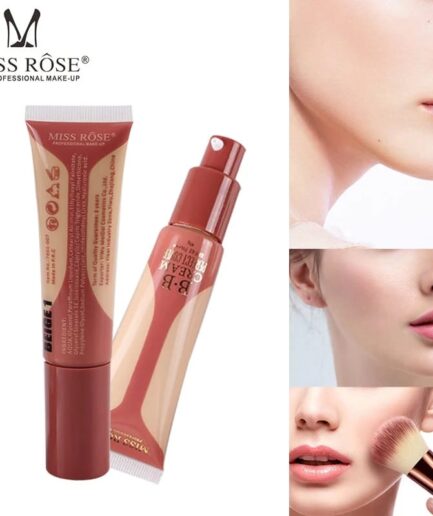 Miss Rose BB Cream Perfect Cover Foundation & Skincare in One – 40g | Full Coverage, Lightweight, Natural Finish – Available in Air, Ivory & Beige Shades